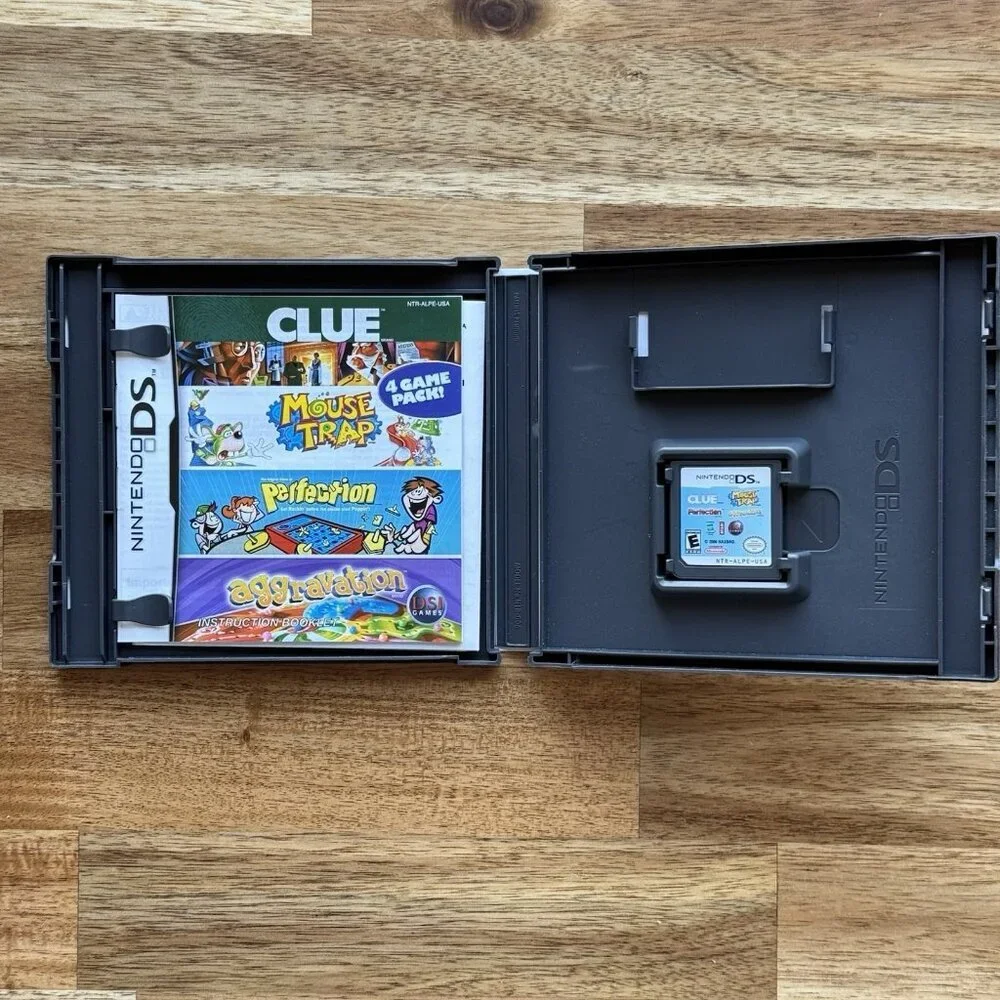 Clue/Mouse Trap/Perfection/Aggravation (Nintendo DS, 2007)‎ CIB With Manual